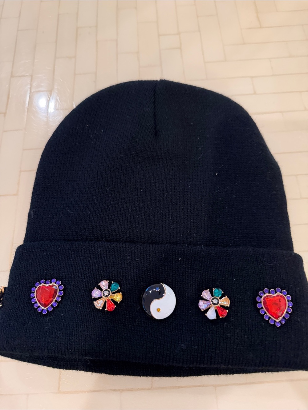 Super Smalls Carpe Diem Black Beanie
